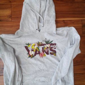 Vans hoodie with flowers and birds on logo size XS